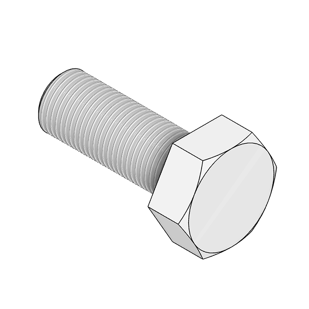 M6X20HHCS-0 MODULAR SOLUTIONS M6X20 HEX HEAD CAP SCREW M6-1.0 X 16MM